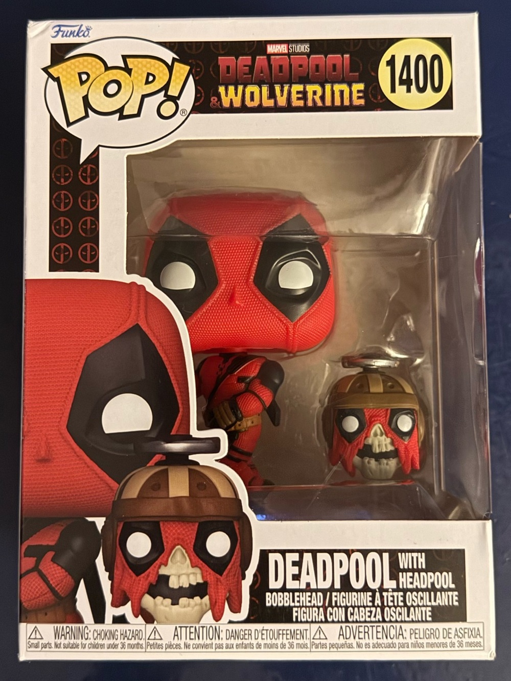 Funko Pop! Deadpool with Headpool #1400 - Red and Brown Accents